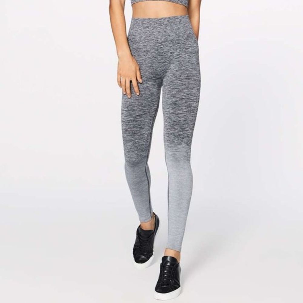Lululemon Balance & Resist 7/8 Tight Ombre Gray Size 0